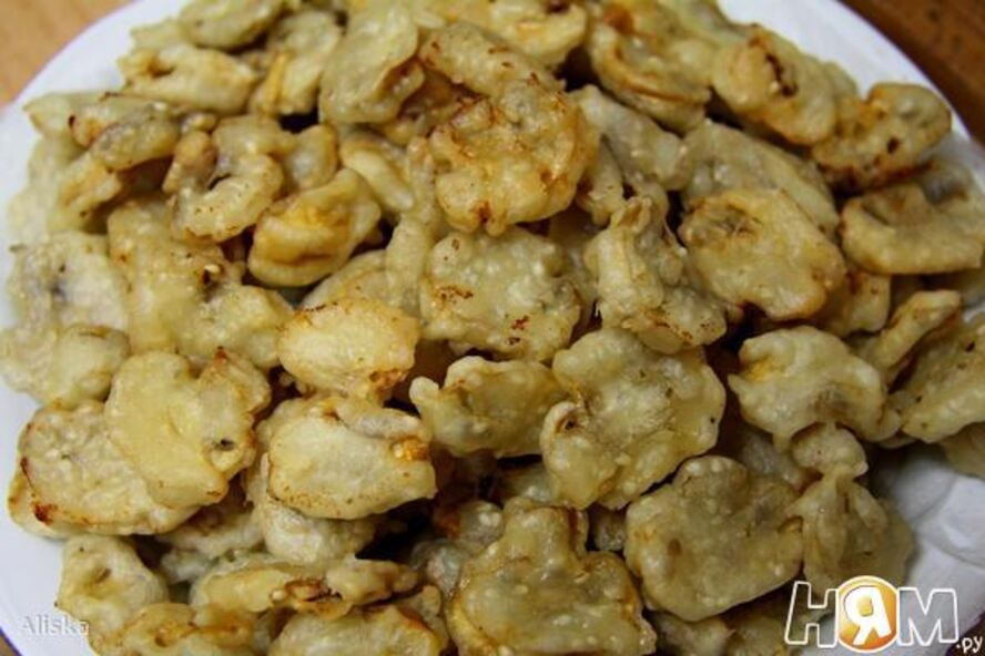 Рецепт шампиньонов в хрустящем кляре