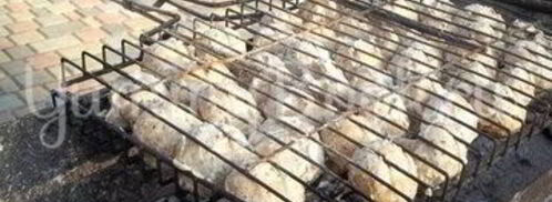 шампиньоны, запеченные на костре. Шаг 5