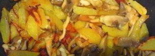 вешенки, жареные с картошкой. Шаг 8