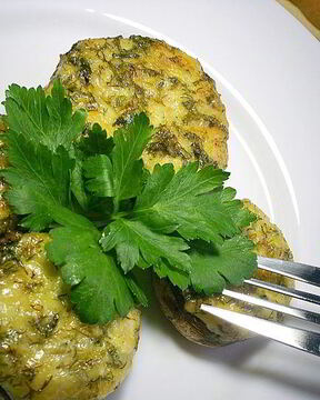 Закусочные фаршированные шампиньоны