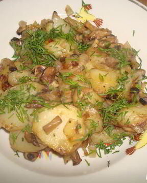 Жаренка с грибами