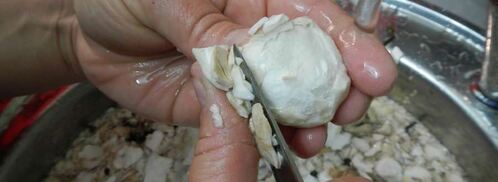 жареные грибы дождевики. Шаг 3