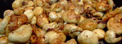 жареные грибы дождевики. Шаг 10