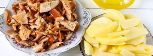 жареные рыжики с картошкой. Шаг 5