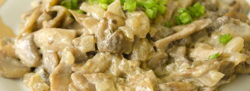 жареные шампиньоны со сметаной. Шаг 8