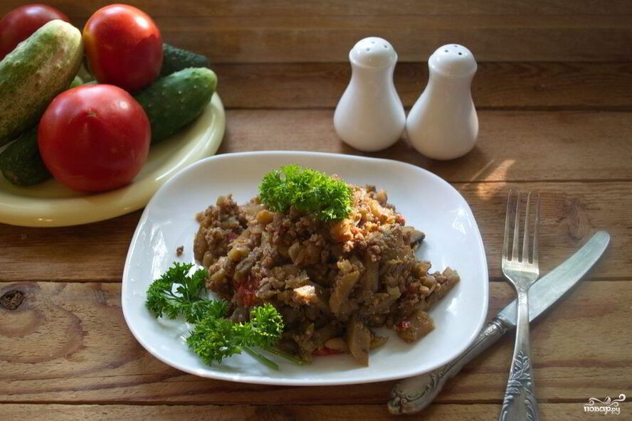 Рецепт гуляша из баклажанов