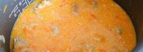 гуляш из индейки в мультиварке. Шаг 14