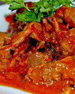 Гуляш из куриных потрохов