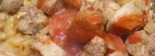 гуляш из вареной говядины. Шаг 5