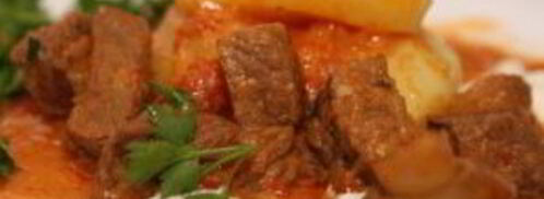 гуляш из вареной говядины. Шаг 7