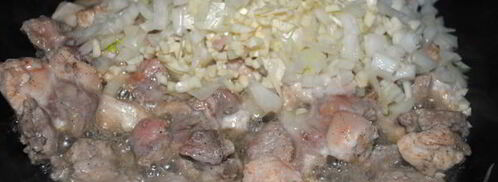 гуляш со стручковой фасолью по-гречески. Шаг 4