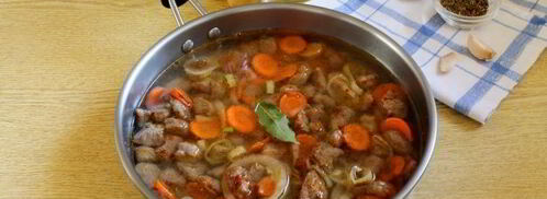 пряный гуляш из говядины на сковороде. Шаг 10