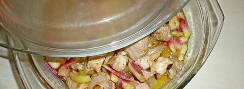 свиной гуляш с китайской редькой. Шаг 13