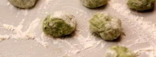 картофельные клецки со шпинатом. Шаг 4