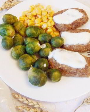 Паровые рыбные котлеты с отрубями