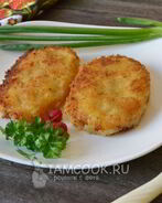Постные картофельные котлеты с луком