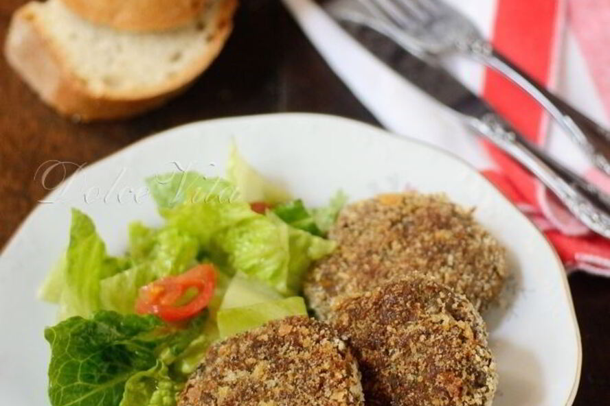 Рецепт постных котлет из чечевицы с грибами и луком