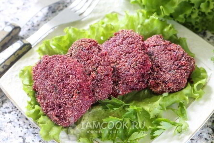 Рецепт постных свекольных котлет