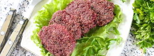 постные свекольные котлеты. Шаг 11