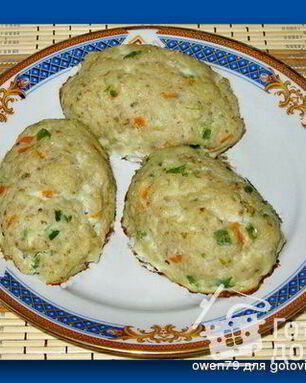 Рыбные котлеты с морковью и стручковой фосолью