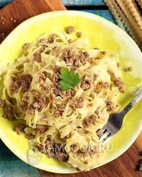 Лапша с фаршем