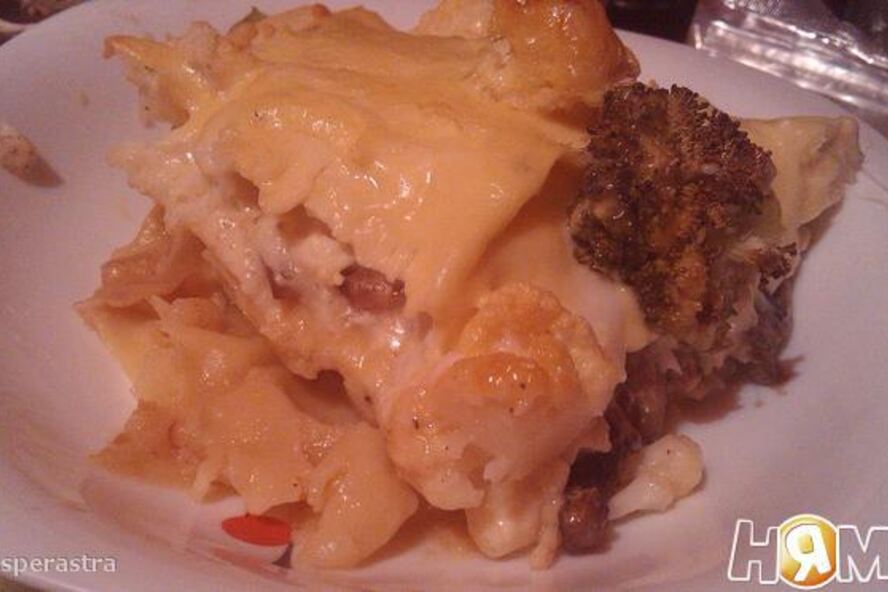 Рецепт большой лазанья с морепродуктами