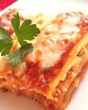 Домашняя лазанья с фаршем и творогом