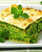 Лазанья из шпината и феты