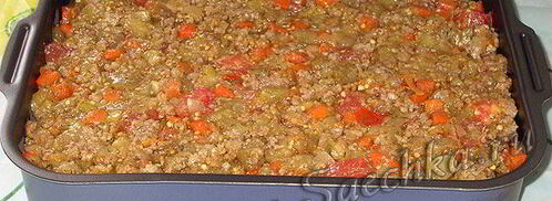 лазанья с фаршем и баклажанами. Шаг 15