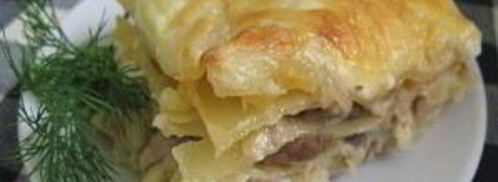 лазанья с курицей и грибами. Шаг 7