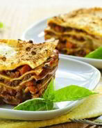 Лазанья с курицей и шампиньонами