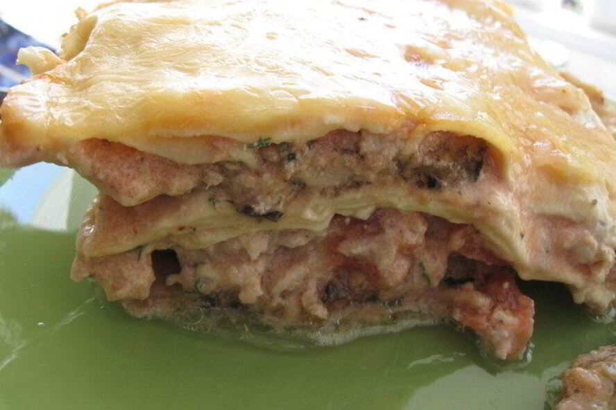 Рецепт лазаний с мясным фаршем и баклажанами