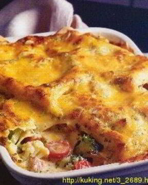 Лазанья с цветной капустой и сыром