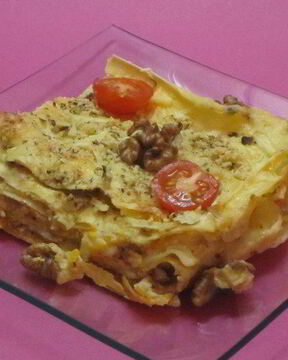 Лазанья с тыквой