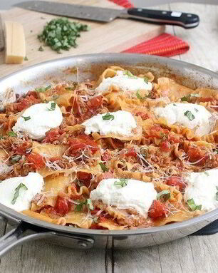 Лазанья в сковороде