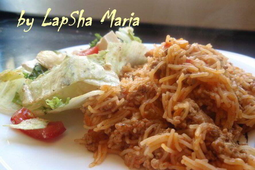 Рецепт ленивой лазанья с вермишелью