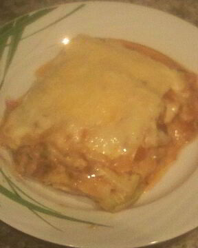 Мясная лазанья с кабачками