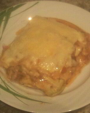 Мясная лазанья с кабачками