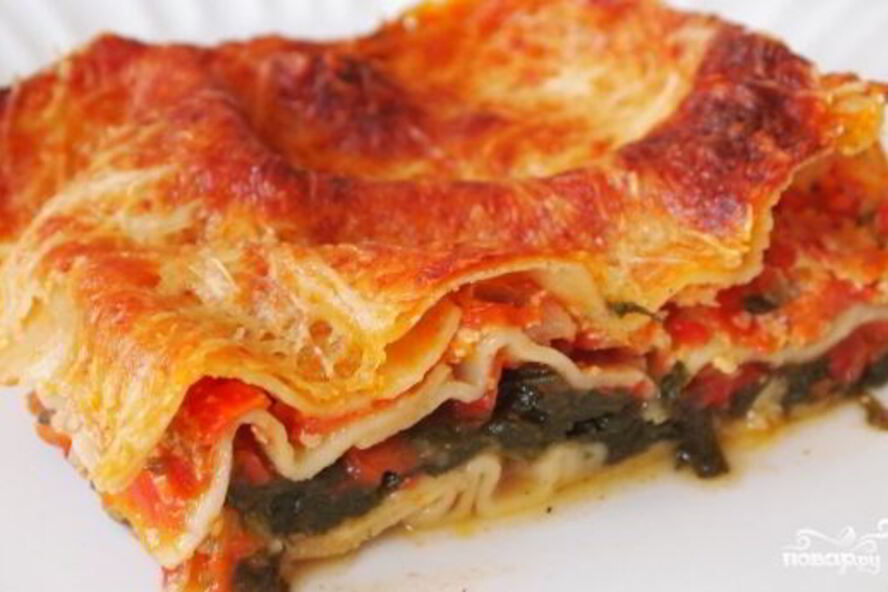 Рецепт постной лазанья