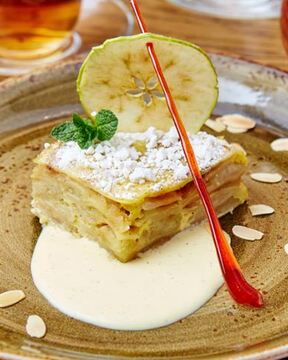 Яблочная лазанья