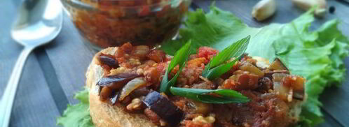 баклажанная паста на тостах. Шаг 8