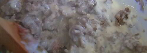 фаршированные макароны под соусом бешамель. Шаг 12