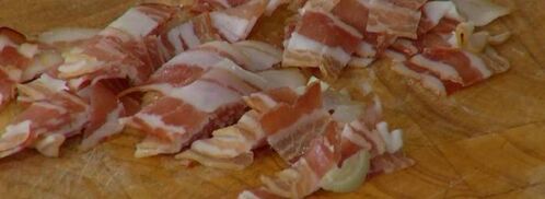 макароны-ракушки со спаржей, горохом и беконом. Шаг 5