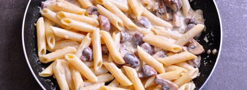 макароны с грибами в сметанном соусе. Шаг 9