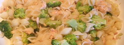 макароны с лососем и брокколи. Шаг 5