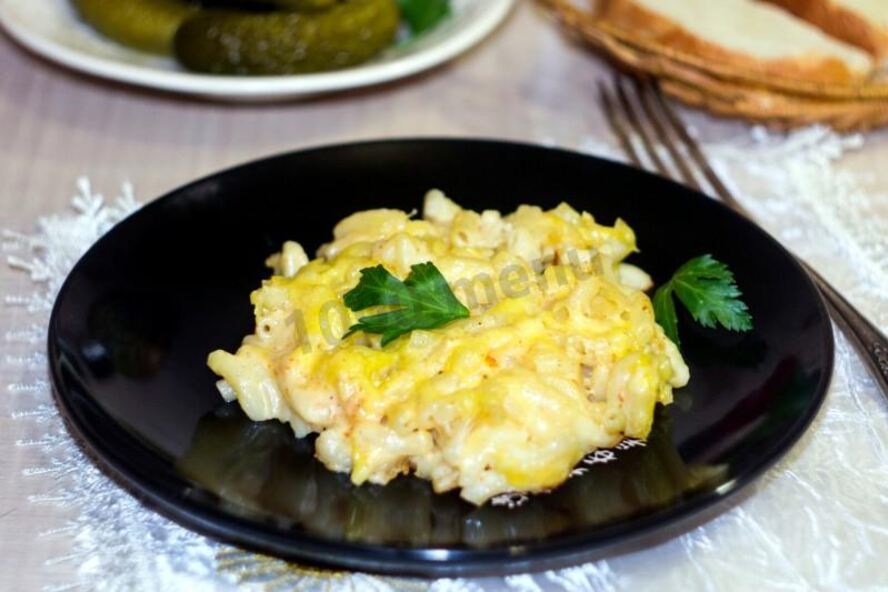 Рецепт макарон с молоком и сыром