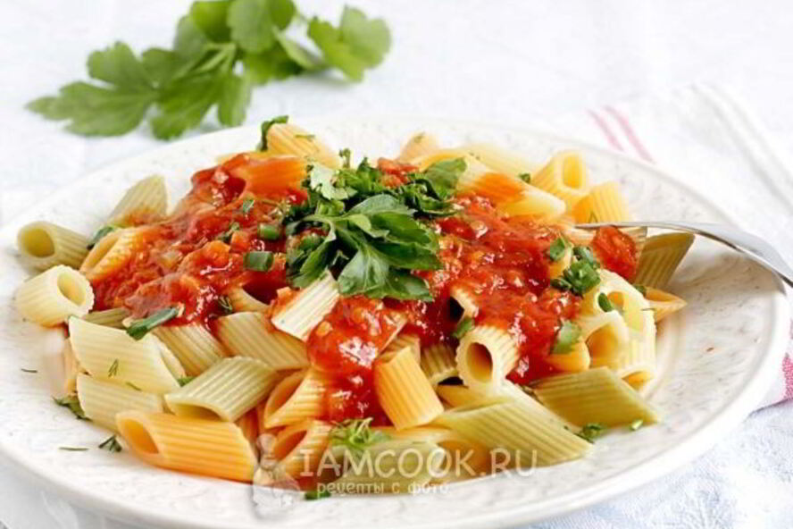 Рецепт макарон с томатной пастой