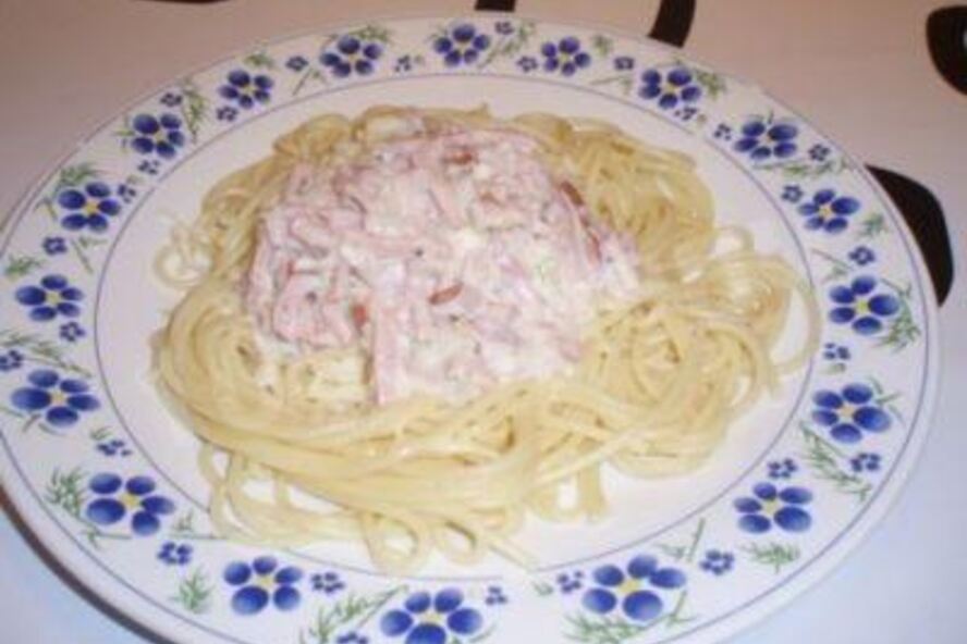 Рецепт макарон в сливочном соусе