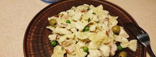 паста фарфалле в сырном соусе. Шаг 8