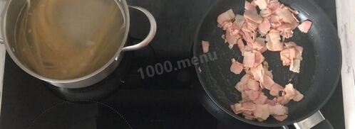 паста карбонара классическая со сливками. Шаг 5